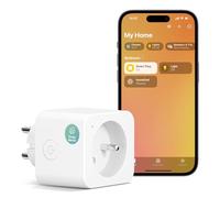 Meross 16A Prise Connectée (Type E) avec Mesure de Consommation Électrique | Smart Plug Compatible avec Apple HomeKit, Alexa et Google Home, Prise Intelligente avec Commande Vocale, Contrôle à Distance