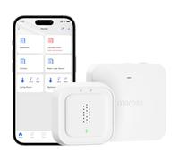 Meross Détecteur de Fuite d'eau Connecté avec HUB MSH400 | Capteur de Fuite d'eau Wi-FI IP66 et 100 DB | Compatible avec Apple Home et Alexa et Google Home | pour la Cuisine, Salle de Bains et Cantine