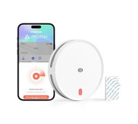 Meross Détecteur de Fumée Connecté, Alarme Incendie Wi-FI avec Double capteur Optique, Détecteur Fumée avec Alerte APP, Maillage Anti-Insectes 0,8 mm, 33 mm, Hub requis, 1 Pièce