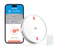 Meross Détecteur de fumée connecté WiFi, Alarme Incendie Intelligente sans Fil avec LED Rouge d’évacuation, Conforme EN14604, Compatible Apple Home, Home Assistant (Hub requis)