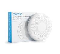Meross Détecteur de Fumée et de Monoxyde de Carbone avec Pile de 10 Ans | Détecteur combiné, sirène puissante, auto-vérification et bouton de test, alarme fumée et CO certifiée EN 14604 et EN 50291