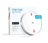Meross Matter Détecteur de fumée connecté, alarme de fumée, Hub requis | Intelligente Alarme Incendie WIFI, LED rouge d’évacuation, notifications via App, Alexa, Apple Home, Home Assistant, EN14604