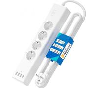 Meross MSS425FHK EU, 4 prises CA, filaire et sans fil, blanc, 4 000 W, 16 A