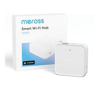 Meross Smart Hub Matter MSH450 | Alarme 110 DB & Port Ethernet | Prend en Charge Détecteur Fumée, Capteurs (Porte/Fenêtre, Fuite Eau, Temp/Humidité) - Compatible avec Apple Home, Alexa et Google Home