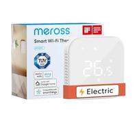 Meross Thermostat Connecté, Thermostat Chauffage Électrique, Thermostats WiFi, 16A, Compatible avec Alexa et Google Home, Commande Vocale et Contrôle à Distance