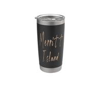 Merritt Island Florida Design vintage élégant Gobelet isotherme en acier inoxydable double paroi