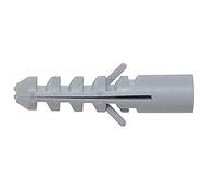 Merriway BH05548 Lot de 20 chevilles d'ancrage pour béton en nylon robuste sans bord Gris M8 x 40