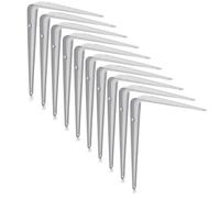 Merriway BH06751 Bulk Hardware London Support mural en acier Blanc 20,3 x 15,2 cm