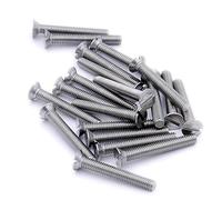 Merriway BH06942 Bulk Hardware Lot de 20 vis à tête fraisée en acier inoxydable 316 A4 Argenté