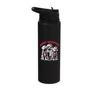 Merry Woofmas - Chapeau de Père Noël amusant et mignon pour chien Stainless Steel Insulated Water Bottle