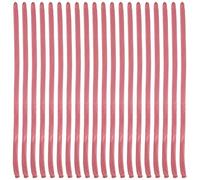 MERRYHAPY 100 Ballons en Latex Métalliques Rouges pour Fête, Ballons Décoratifs Longs Résilience et Ductilité, pour Anniversaires et Célébrations Festives