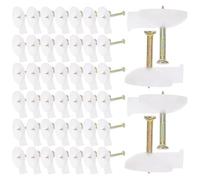 MERRYHAPY 100pcs Punaises pour Maçonnerie en Métal Argenté, Clous de Fixation Robustes pour Rideaux et Papiers Peints, Outil Polyvalent pour Projets DIY Mur Béton