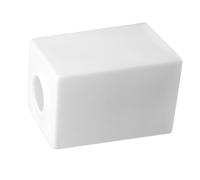 MERRYHAPY 2 Pièces Abat-jour en Verre Blanc Laiteux Carré Cylindrique Compatible E27 pour Lampe Murale Suspendre, Installation Polyvalente et Nettoyage Facile, Style Minimaliste pour