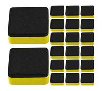 MERRYHAPY 20 Pièces Gomme Blanche pour Tableau Effaçable Eva et Feutre Carrée Légère pour Usage Scolaire et Bureau