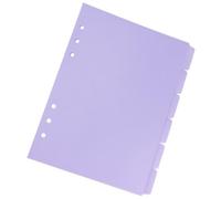 MERRYHAPY 6pièces Intercalaires pour Classeur Pp Séparateurs de Pages Durables pour Organiseur Onglets Index pour Cahiers et Classeurs de Bureau