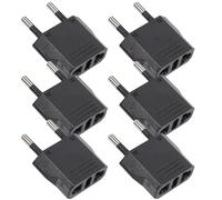 MERRYHAPY Adaptateur Léger Prise Cuivre et Portable en Abs Anglaise Petit Prises Électriques pour Bureau et Voyage Européennes