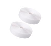 MERRYHAPY Bande de Fixation Adhésive Ronde en Nylon Blanc 2cm X 5m pour Fixer Objets Légers Réutilisable pour Travaux Manuels et Couture