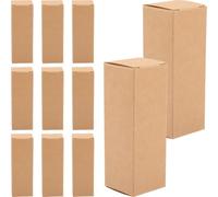 MERRYHAPY Boîte d'Emballage Rouge à Lèvres 50 Pièces Papier Kraft Résistant Stockage pour Coffret Présent et Huiles Essentielles