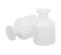 MERRYHAPY Bouteille diffuseur 2pcs en Verre Blanc 150ml avec Forme Ronde, Distributeur d'huile Rechargeable pour Usage Polyvalent en Chambre et Maison