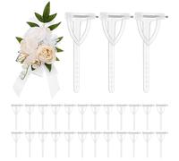 MERRYHAPY Broches Triangulaires en Plastique Transparentes Lot de 90 Épingles à Boutonnière pour Fixer Vêtements et Loisirs Créatifs Femme Homme