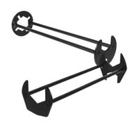 MERRYHAPY Clé pour bonde d'évier en acier carbone lot de 2 outil de plomberie pour installation et retrait sous évier dans cuisine et salle de bain avec manchon de tuyau sécurisé