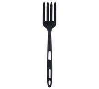 MERRYHAPY Fourchette à Pâtes en Silicone Noir Bords Lisses et Arrondis, Fourche Ergonomique pour Usage Domestique et Hôtels, Design Simple Bavures