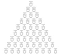 MERRYHAPY Glisseur Rail Rideau Glissières Fines et Coulissantes 200pcs en Plastique Blanc Accessoires pour Rideaux et Séparation de Pièce pour Tringles Universelles