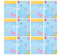 MERRYHAPY Invitations Anniversaire Piscine en Papier pour Camping, 20pcs, Style Créatif et Espace Suffisant pour Détails, pour Fêtes D'été et Rassemblements