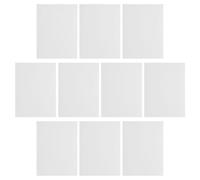 MERRYHAPY Kit de Réparation Mural Pvc Autocollant Blanc et Utilisation Polyvalente 10 Feuilles Amélioration Esthétique pour Bureaux et Magasins