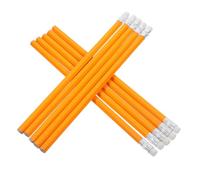 MERRYHAPY Lot de 10 Crayons de Menuiserie en Bois Jaune Hb, Crayons pour Écriture et Marquage, Adaptés pour École et Bureau, Mine en Graphite Solide