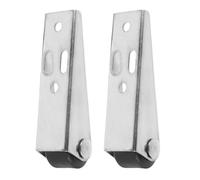 MERRYHAPY Lot de 2 roue tombante de support de porte en acier galvanisé et nylon PP pour portails en bois avec fond d'abaissement pour un mouvement fluide et un maintien stable sur les