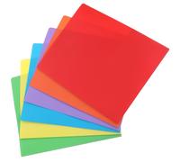MERRYHAPY Lot de 6 Dossiers de Fichiers A4 Colorés avec Double Pochettes, Dossiers en Plastique, Format Deux Pages, pour Rangement Administratif et Bureau, Assortiment Bleu Violet Jaune