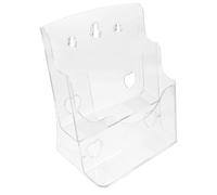 MERRYHAPY Présentoir Acrylique A5 à 2 Niveaux pour Bureau et Hôtels, Porte-brochures Élégant et Incassable, Gain de Place pour Documents et Brochures