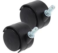 MERRYHAPY Roulettes pour meubles pivotantes 2pcs plastique silencieuses pour étendoirs pliants et bibliothèques