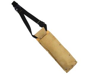 MERRYHAPY Sacoche Jaune pour Baguettes de Soudure, Conteneur de Rangement en Cuir PU, Pochette Pratique avec Ceinture Ajustable, Usage Professionnel