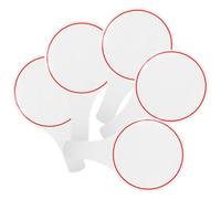 MERRYHAPY Tableaux Blancs Effaçables à Sec Poignée Surface Simple Face en Mousse Lot de 5 Flexibles et Réutilisables pour Notation et Vote des Juges en Compétition