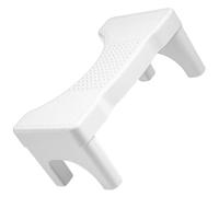 MERRYHAPY Tabouret de Toilette Repose-pieds Ergonomique pour Adultes en Pp Blanc Antidérapant Facile à Utiliser pour Salle de Bain et Wc