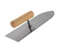 MERRYHAPY Truelle à plâtre avec lame acier et manche bois confortable pour lissage cloison sèche et raclage muraux adaptée aux travaux maison et chantier