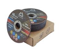 Merryland 10 Pcs Disque à Tronçonner 50 X 1,0 Disque de Coupe | 50mm Meuleuse d'Angle, 50 X 1,0 X 10 mm Disque Découper, Métal INOX Acier Fer, Expert-line E13151022-10