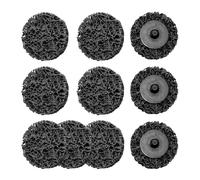 Merryland 10 Pcs Disque de Décapage 50 mm Noir Disques de Nettoyage | 50mm Meuleuse À Rectifier, Peinture Rouille, Disque CSD Disque à Décaper, Métal INOX Acier Fer, DGTA010C2