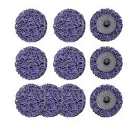 Merryland 10 Pcs Disque de Décapage 50 mm Violet Disques de Nettoyage | 50mm Meuleuse À Rectifier, Peinture Rouille, Disque CSD Disque à Décaper, Métal INOX Acier Fer, DGTA010C1