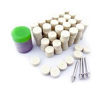 Merryland 125 Pcs Roue de Polissage en Feutre 13mm pour Dremel | 120 Pcs Disque Polisseur en Feutre 13mm, 1 Pcs Pâte à Poliret, 4 Pcs Mandrin, Mini Outils Rotatifs Accessoire RMTA125C2