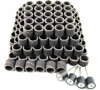 Merryland 184 Pcs Tambour de Ponçage 13 mm 120# Manchon pour Dremel | 180 Pcs Bande de Ponçage, 4 Pcs Tambour Mandrin, Outils Rotatifs Électriques DIY, RMTA184C3