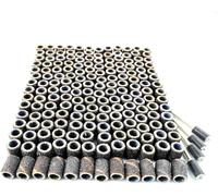 Merryland 184 Pcs Tambour de Ponçage 6,5 mm 80# Manchon pour Dremel | 180 Pcs Bande de Ponçage, 4 Pcs Tambour Mandrin, Outils Rotatifs Électriques DIY, RMTA184C2