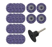 Merryland 20 Pcs Disque de Décapage 50 mm Violet Avec Tige De 6,35mm | 50mm Meuleuse À Rectifier, Peinture Rouille, Disques de Nettoyage Disque CSD Disque à Décaper, Métal INOX Acier Fer DGTA022C1