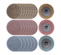 Merryland 25 Pcs Disques Abrasifs à Changement Rapide 50 mm Mixte | 50mm Meuleuse À Rectifier, Disque de Conditionnement de Surface Rondelles En Non-Tissé Peinture Rouille Métal Acier DGTAA25C4