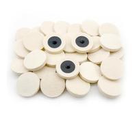 Merryland 30 Pcs Disque À Polir En Laine 50 mm Rondelles En Feutre | 50mm Meuleuse À Rectifier, Disque De Polissage En Laine, Roues de Tampons de Polissage Métal Acier, DGTAB30C1