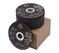 Merryland 50 Pcs Disque à Tronçonner 115 X 1,0 Disque de Coupe Bravo-line | 115mm Meuleuse d'Angle, 115 X 1,0 X 22,23 mm Disque Découper, Métal INOX Acier Fer, B13071042-50
