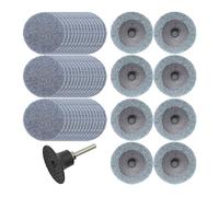 Merryland 50 Pcs Disques Abrasifs 50 mm Fin Avec Tige De 6,35 mm | 50mm Meuleuse À Rectifier, Disques Abrasifs à Changement Rapide, Disque de Conditionnement de Surface, Métal Acier, DGTAA52C3