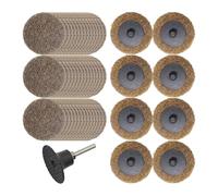 Merryland 50 Pcs Disques Abrasifs 50 mm Grossier Avec Tige De 6,35 mm | 50mm Meuleuse À Rectifier, Disques Abrasifs à Changement Rapide, Disque de Conditionnement de Surface, Métal Acier, DGTAA52C1